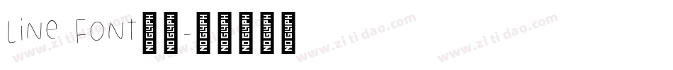 line font超细字体转换